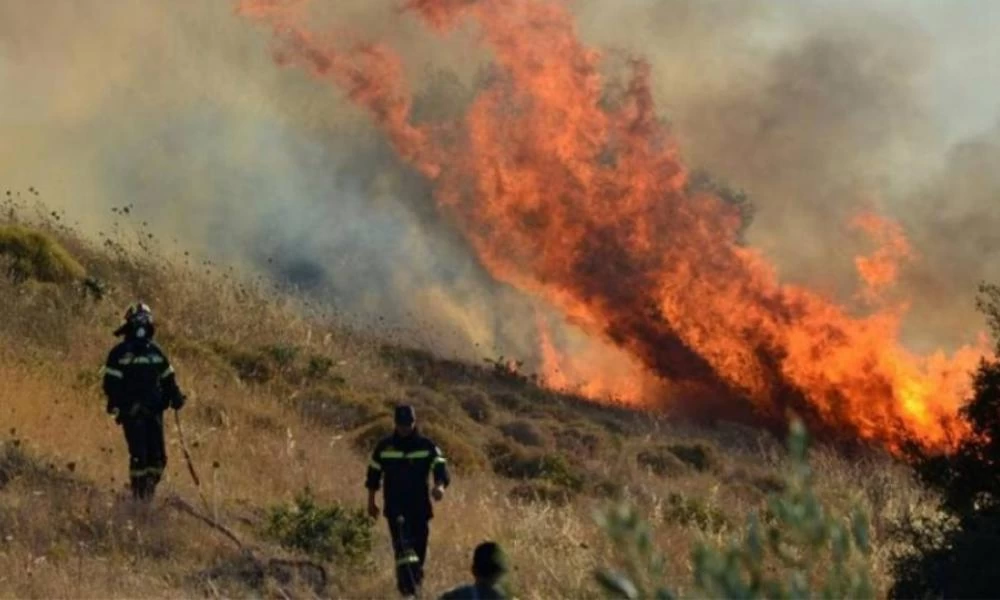 Σε εξέλιξη φωτιά στην Κεφαλλονιά